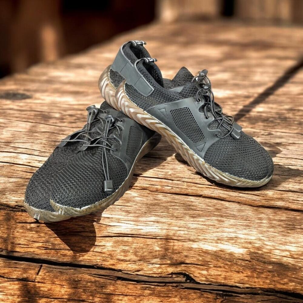 Adidas Die Waltmarke De 3 S Steel Toe Work Black Mesh Sneaker Bungie Lacing